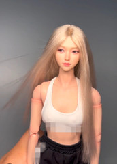 1/6 Artificial Hair Wig Cover Model For 12″ Female Action Figure Head Body Toys