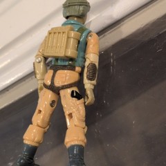 Tan/Green/Black Military & Adventure Action Figure – Articulated, Plastic