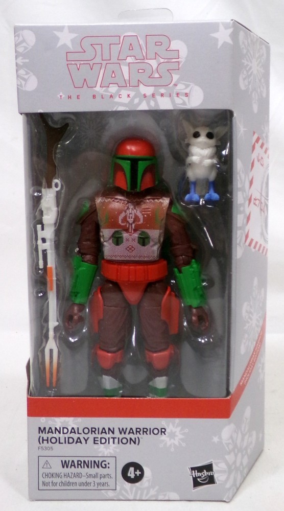 Star Wars Black Series Mandalorian Warrior Holiday Edition 6″ Figure Hasbro New