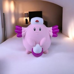Nurse Joy’s Chansey 3D Printed Model – Pokemon Game Collectible Figurine fa