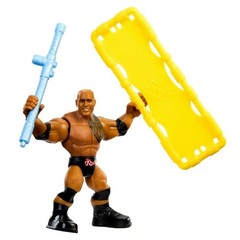 @WWE Knuckle Crunchers The Rock Action Figure&Accessories Bone Crushing Sounds🆕