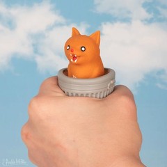 Surprise Popping Alley Cat (choose color) squeeze it, SURPRISE! – Archie McPhee
