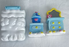 VTG Care Bears Care A Lot Bedtime Bear House Playset 2002 W/ Accessories READ
