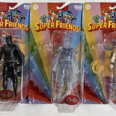 McFarlane DC Super Friends Wonder Woman, Batman, & Superman Red Platinum Figures