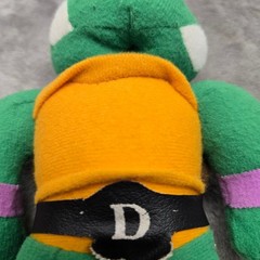Vintage 1989 TMNT Donatello Plush Ace Novelty Teenage Mutant Hero Turtles 8.5″