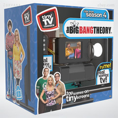 Tiny TV Classics The Big Bang Theory Season 4 Mini TV w/ Remote – Plays Clips!