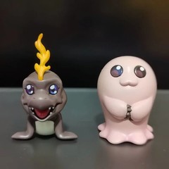 2-5cm Digimon Adventure Figures Gabumon Koromon Tokomon Collectible Toys