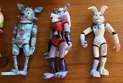 FNAF Action Figures Five Nights at Freddy’s Lot of 11 (2 for parts) & Foam Bear