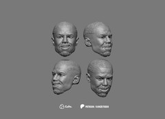 Sinners Smoke Stack Unpainted 5 Head Pack Custom Marvel Legend Figure 1/12 Scale