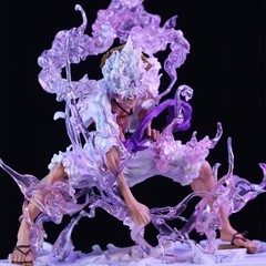 One Piece Gear 5 Luffy Sun God Nika Battle Edition Anime Action Figure Statue