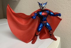 Custom DC McFarlane Mezco Superman Armor Wired Cloth 1:12 CAPE ONLY Not Figure
