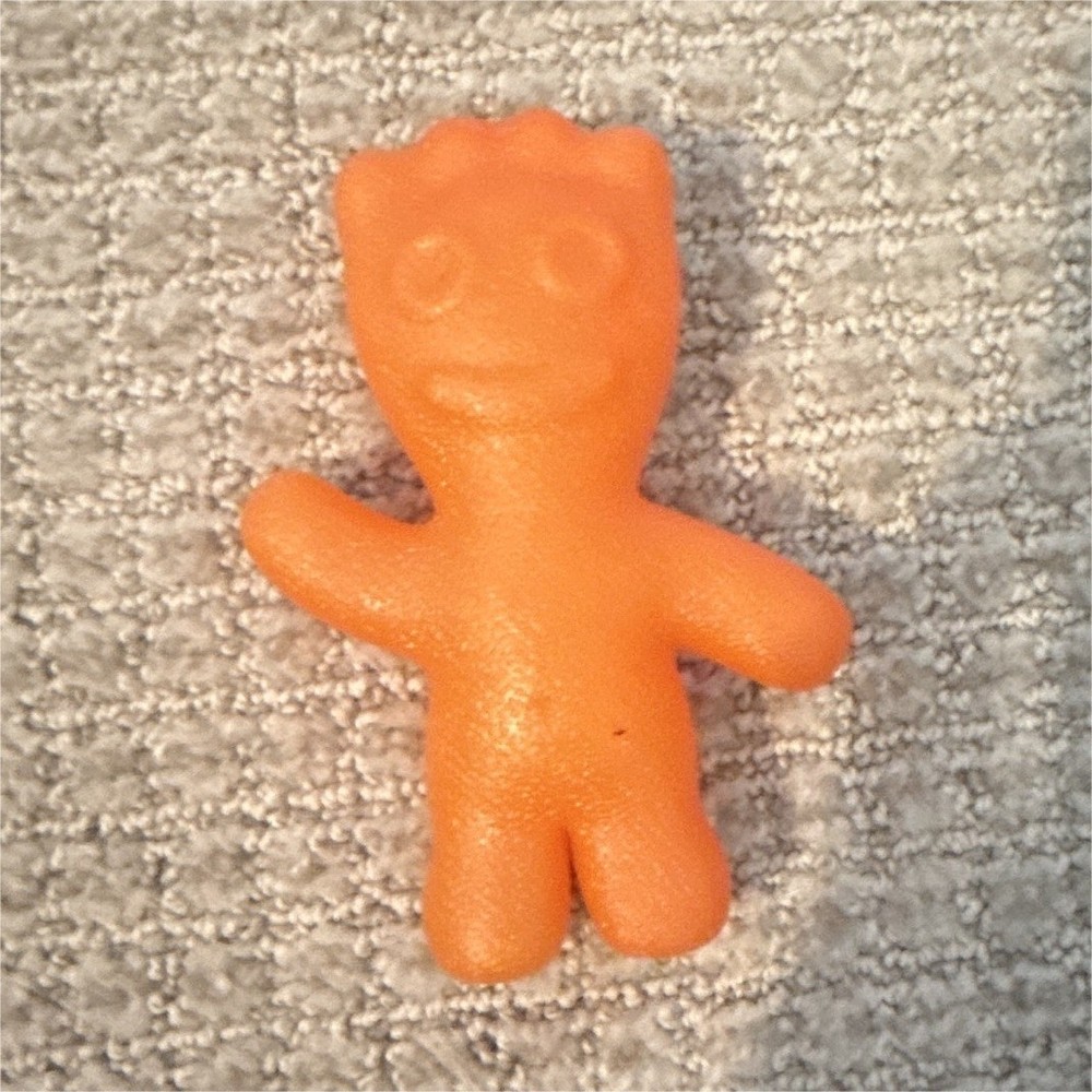 Orange Rubber Figure Toy – Orange Color Rubber Material Character Figure