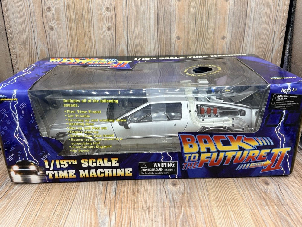 Back to the Future II 2 Time Machine 1/15th Scale Car Lights Diamond Box new