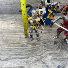 Schleich Medieval Knights Action Figures Set Kids 2003 Vintage 5pc