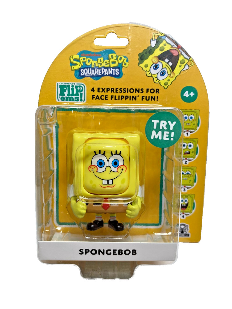 Spongebob SquarePants Flip ‘ems 4-Facial Expressions