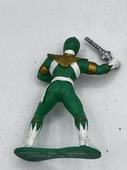 Vintage 1993 Mighty Morphin Power Rangers Black and Green PVC Bandai Figures