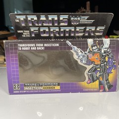 Vintage Transformers Action Figure With Box weapon KICKBACK G1 hasbro T2-9