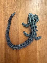 15” Articulated Crystal Dragon 3D Printed Galaxy Nebulae PLA Flexi Fidget Toy