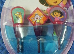 Dora The EXPLORER Fishing Bobber Set Of Three Ages Four + (4+) Nickelodeon Star