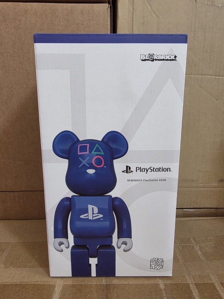 Medicom Toy Bearbrick PLAYSTATION BLUE 400% Sony Limited US SELLER