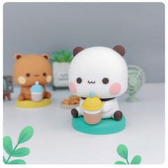 MITAO Sweet Lovely Panda Couple Bubu and Dudu Figure Deco Art Bear Toy Xmas Gift
