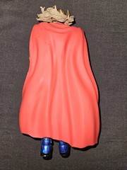 Blue Gold Red Armored Action Figure w/ Red Cape, Plastic, Year 2015