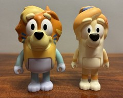NEW Set 2 Bluey Aunt Frisky Uncle Rad LOT Figure Toy Dog Heeler Extended Family