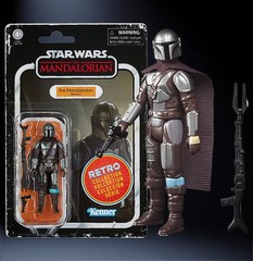 Mandalorian Beskar Star Wars Retro Collection Action Figure in case MANDO