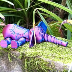 6.7inch 3D Printed Elephant Model,Articulated Animals figure,Toys Home Decor