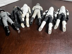 VINTAGE KENNER STAR WARS 1983 ENDOR BIKER STORMTROOPER AT ST ARMY LOT OF 6