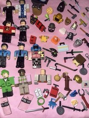 Large Mixed Lot of Robolox Action Figures & Accessories Toy Lot