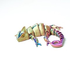 8.3inch 3D Printed Lizard Model,Articulated Animals Figure,Fidget Toy Home Decor