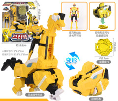 Miniforce Super Dino Power Trans Head Armorbot | T-Rex Dinosaur Robot Figure Toy