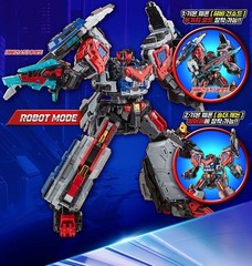 Metal Cardbot W HEAVY IRON W & BLUE COP W Main 2-Transformer Robots car set 2025