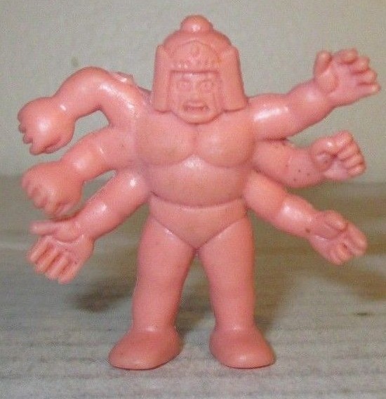 80’s M.U.S.C.L.E. Men Kinnikuman Flesh Color 2″ Ashuraman D Figure #199 Mattel