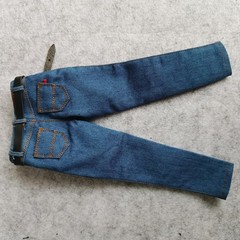 SSbeauty M 1/6 Custom Scale Blue Jeans Pants for 12″ Male Action Figure Doll …