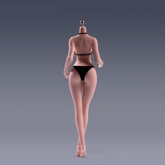 ANT 1:12 Seamless Female Body Large Bust Plump Hip for 6inch Action Figure Model