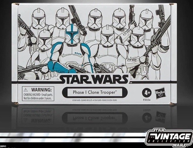 Star Wars Vintage Collection Phase I Clone Trooper 4-Pack Army Set Hasbro TVC