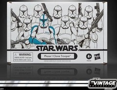 Star Wars Vintage Collection Phase I Clone Trooper 4-Pack Army Set Hasbro TVC