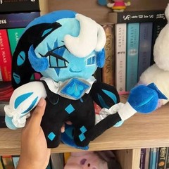 24cm Shadow Milk Cookie Figure Plush Doll Cookie Run: Kingdom Game Collection