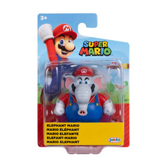 Jakks Pacific Elephant Mario 2.5” Action Figure in Blister Packaging