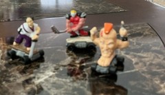 1991 Savage Mondo Blitzers Kenner Figures on Wheeled Bases
