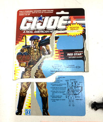VINTAGE HASBRO GI JOE 1991 RED STAR V1 COMPLETE CARDBACK