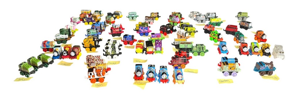 Thomas the Tank & Friends Minis Trains Engines Cars Huge Lot Of 84 *VGC*