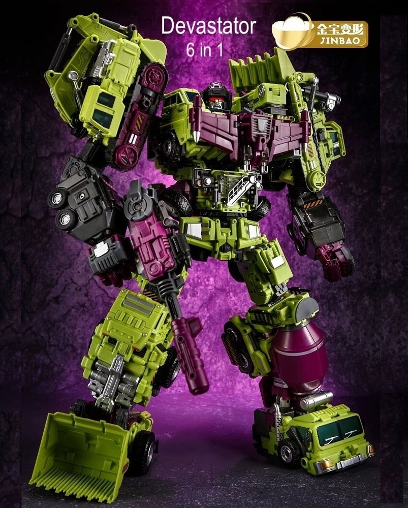 Jinbao Devastator G1 6in1 Oversized 45cm 17.7″ Action Figure No Box USA