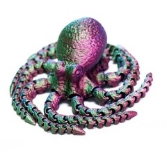7.1inch 3D Printed Octopus Model,Articulated Animals Figure,Toys Home Decor