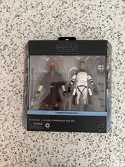 Star Wars Black Series Exclusive Plo Koon Clone Commander Wolffe New Sealed 2 Pk