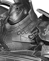 3D Printed Fan Art Gipsy Danger Portrait Bust by Wicked3d