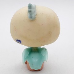 Littlest Pet Shop Pelican Bird Mini Figure Beige Yellow Eyes Hasbro LPS Toy