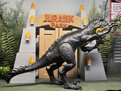 Jurassic World Slash ‘N Battle Scorpios Rex Mattel Dino Roaring Action 15×9″